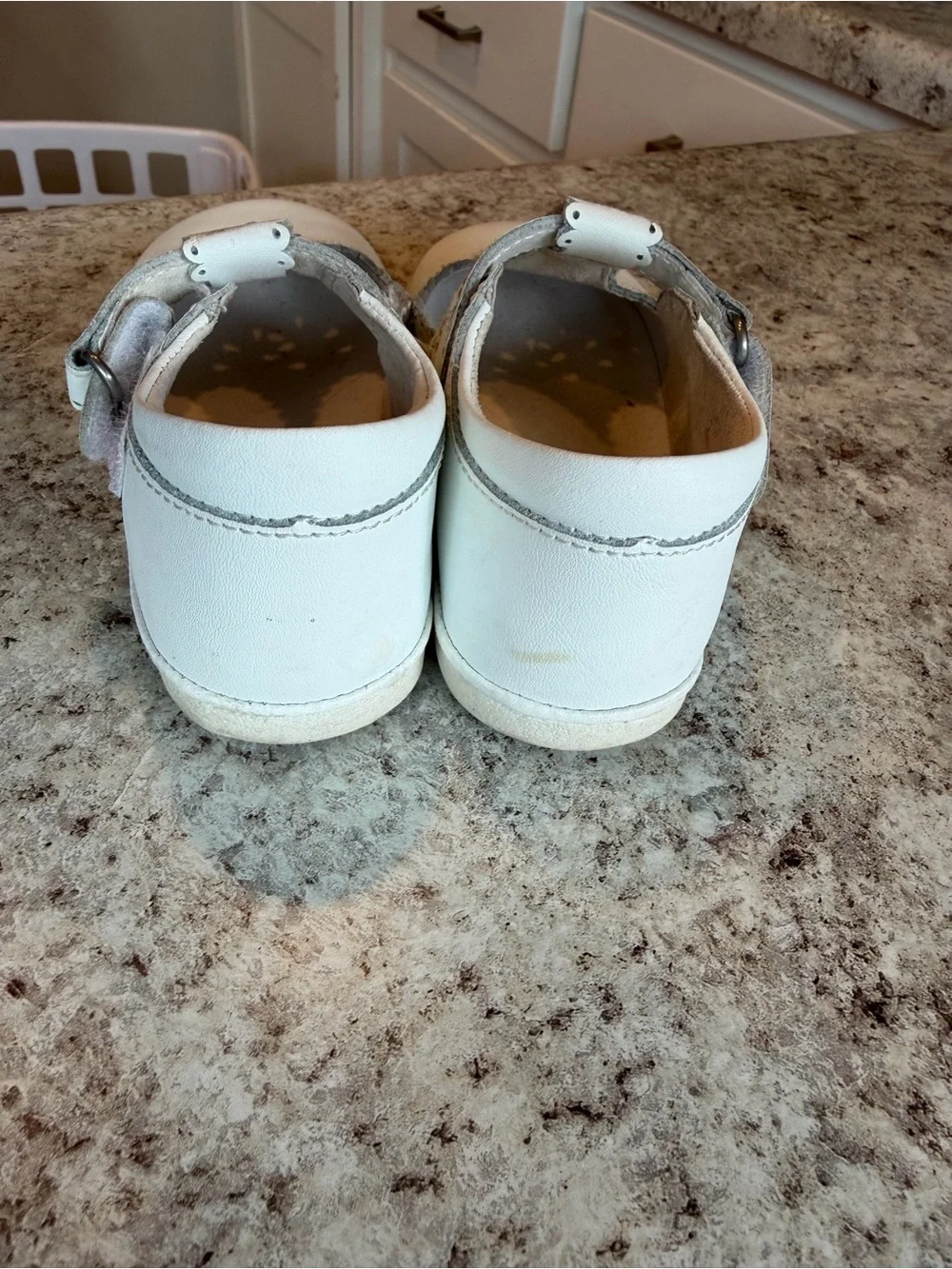 Angel White T-Strap Mary Jane Dress Shoes - Size 7 Toddler